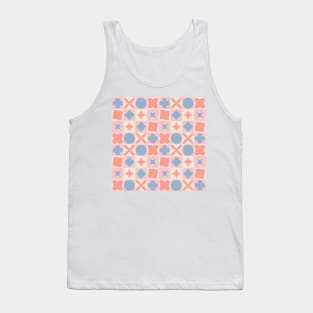 Modern Candy Colors Forms Flat Design Background Pattern Seamless Tank Top